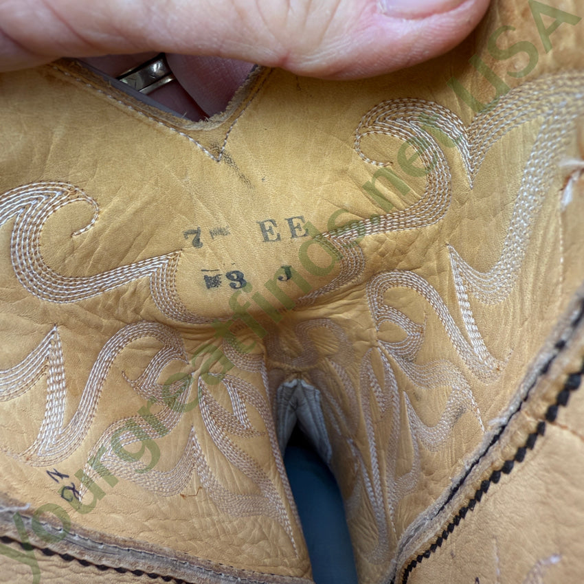 Yucca Boots Exotic Line Ostrich Leather Men’s 7 Women’s 8.5 Western boots