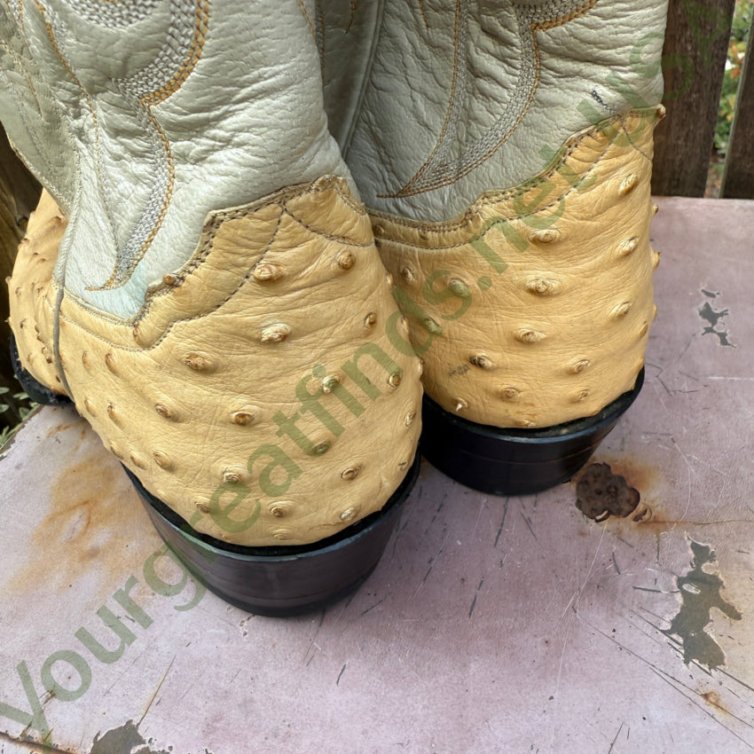 Yucca Boots Exotic Line Ostrich Leather Men’s 7 Women’s 8.5 Western boots
