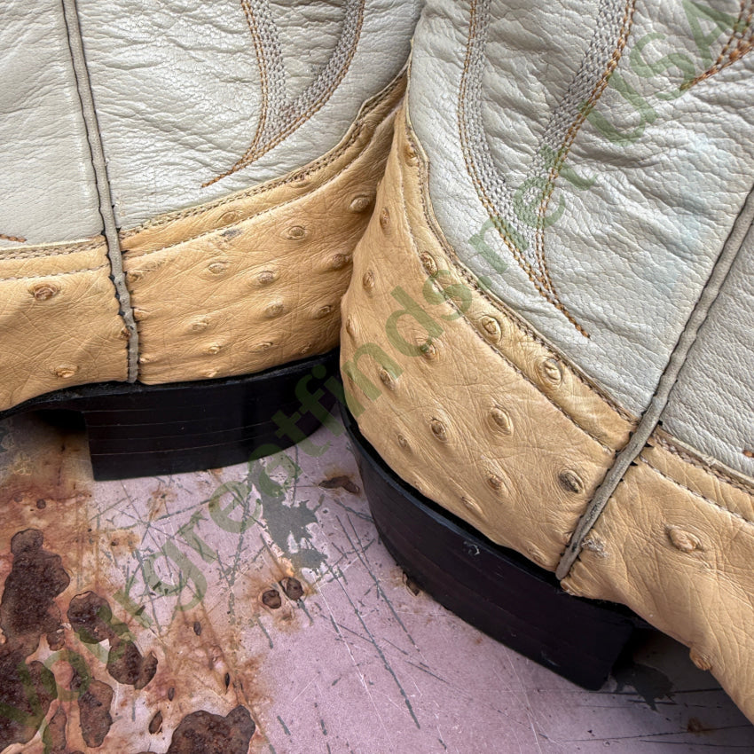 Yucca Boots Exotic Line Ostrich Leather Men’s 7 Women’s 8.5 Western boots