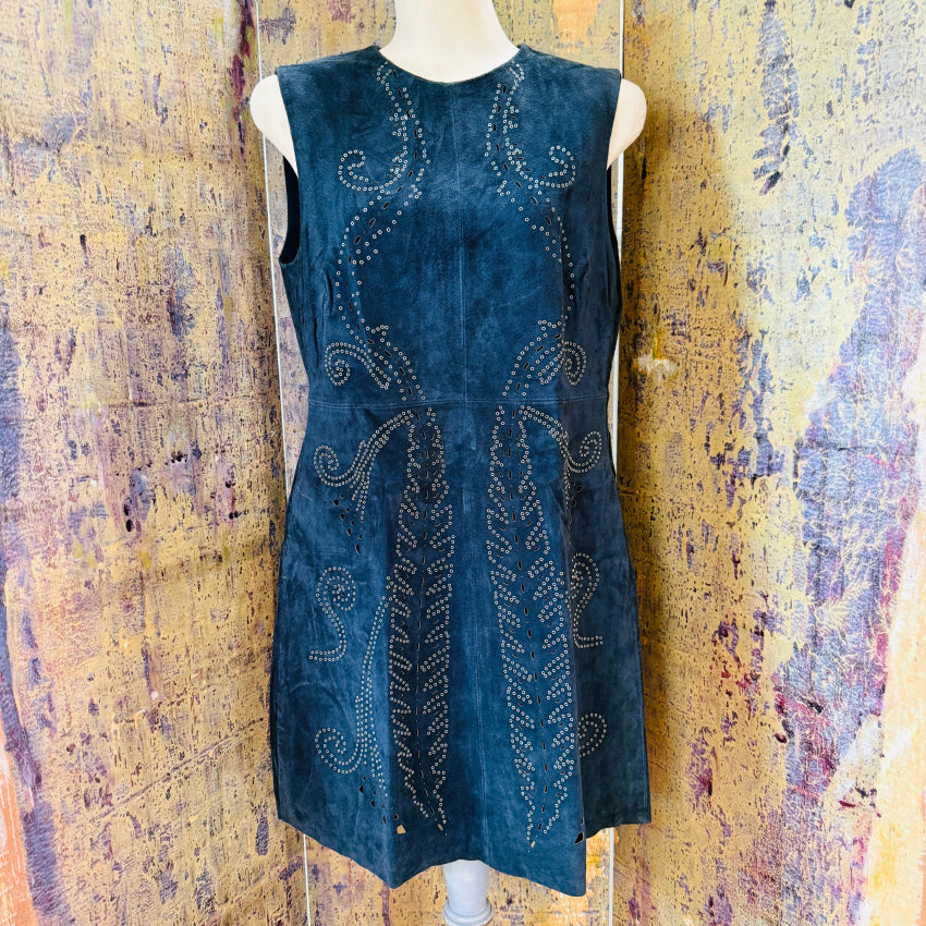 Zara Suede Leather Mini Dress NWT dress