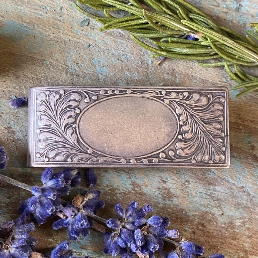 Antique Victorian Solid Sterling Silver Money Clip Yourgreatfinds