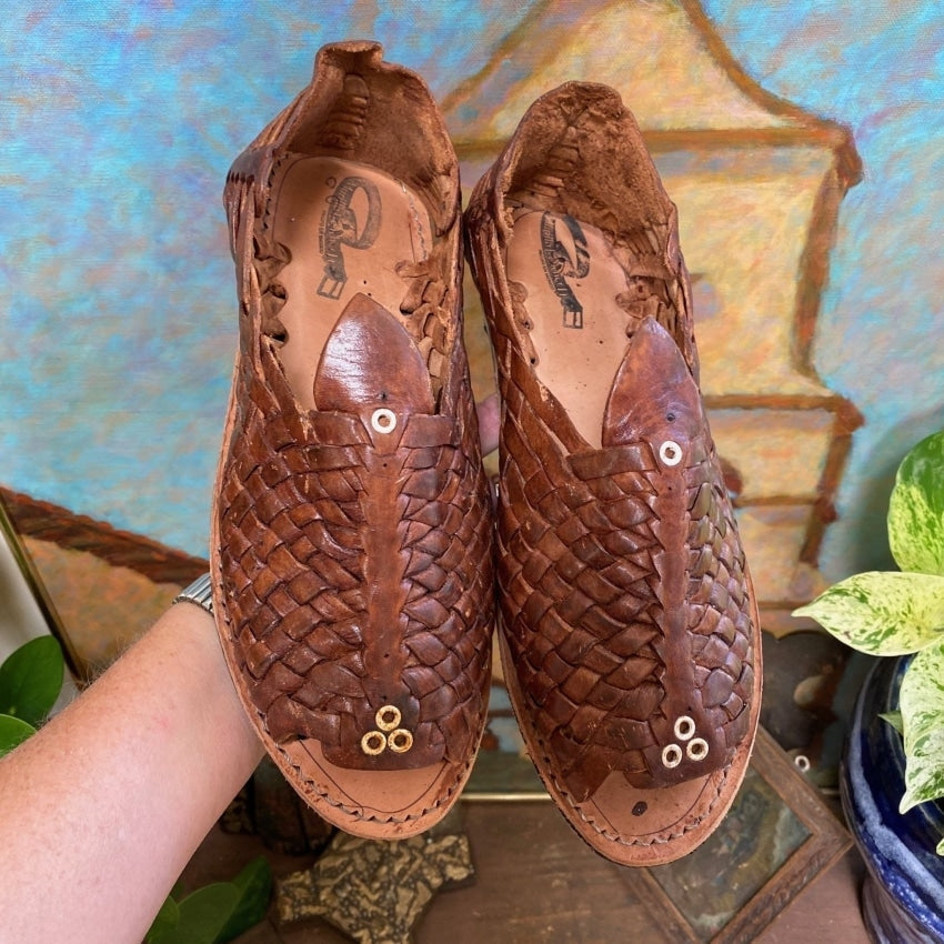 Armando Murillo Leather Mexican Huarache Sandals Yourgreatfinds