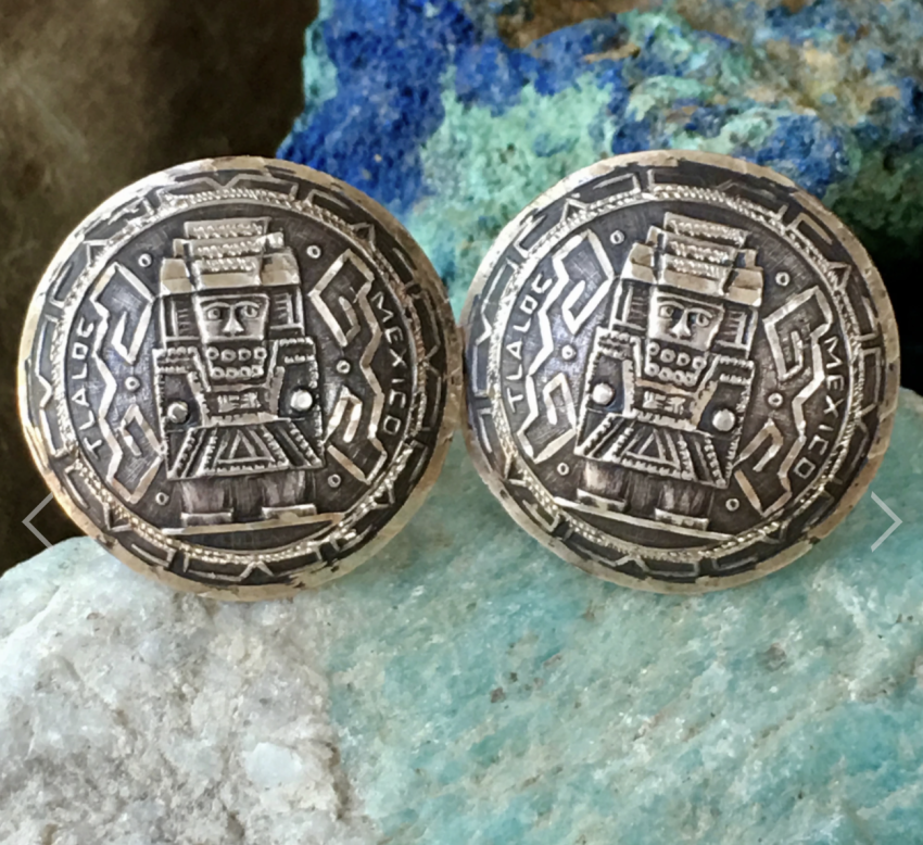 Mexican Tlaquepaque Sterling Silver Cuff Links Yourgreatfinds