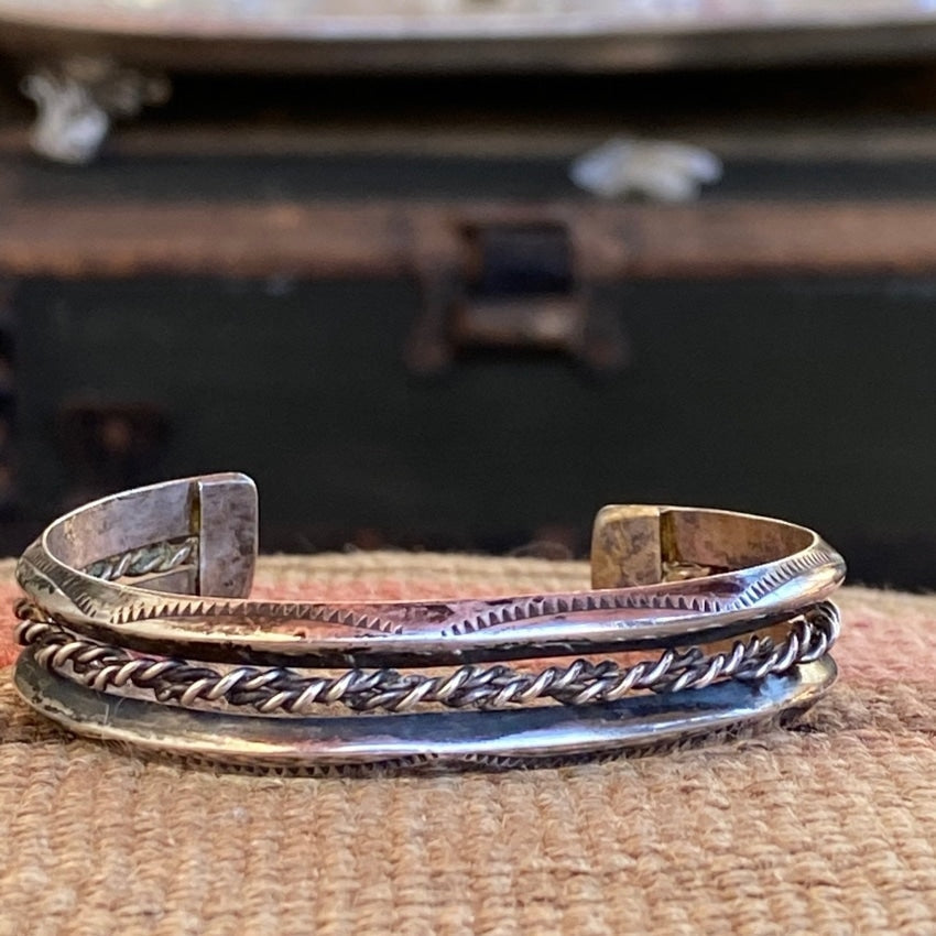 Navajo Stacking Cuff Bracelet With Stamping Yourgreatfinds