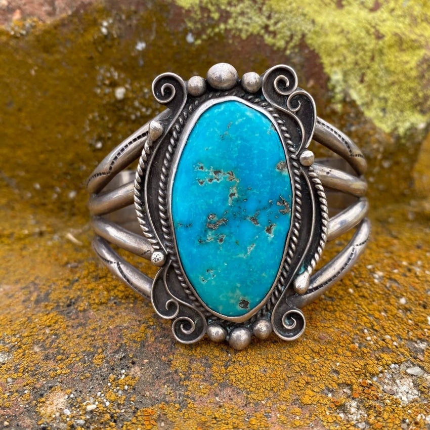 Old Pawn Coral & Turquoise Bracelet for Small Wrist, Girl's Native America  Indian Jewelry, Vintage Turquoise Cuff Bracelet for Petite Woman