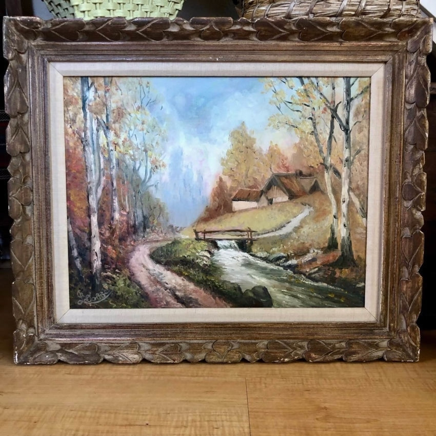 Original Oil Painting Lorraine Dobbe Richardson "Autumn Solitude" Yourgreatfinds