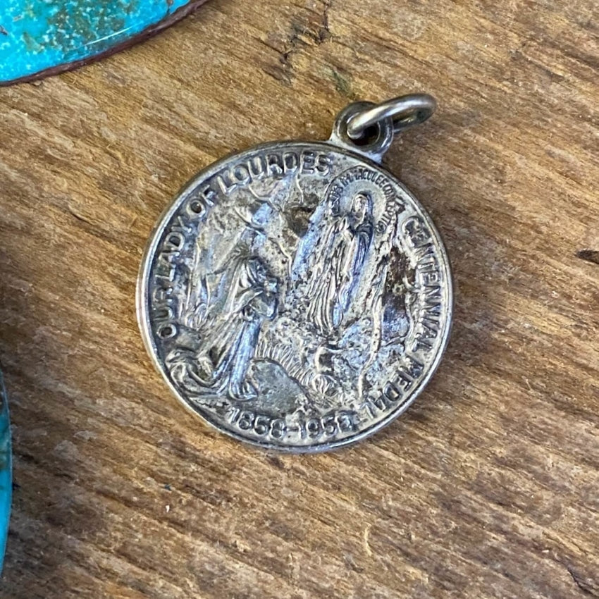 Silver Catholic Devotional Metal Pendant or Charm Yourgreatfinds