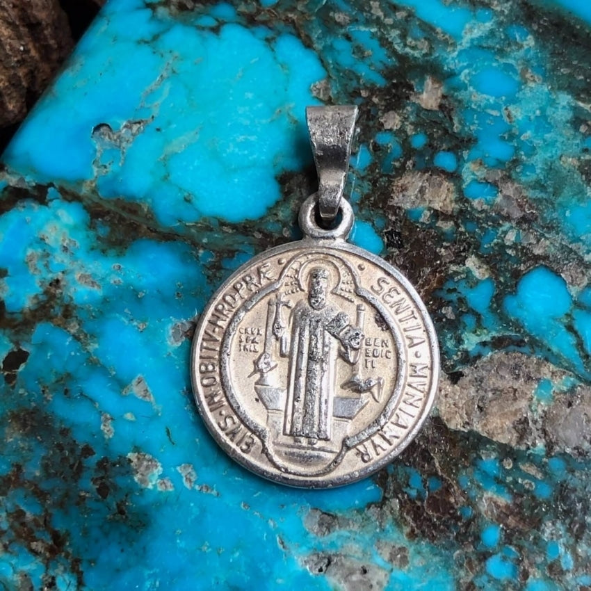 Solid Sterling Silver Catholic Devotional Metal Pendant Yourgreatfinds