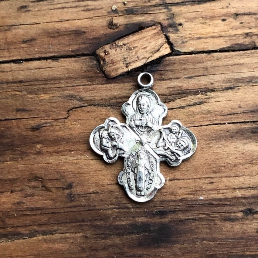Sterling Silver Devotional Four Way Cross Yourgreatfinds