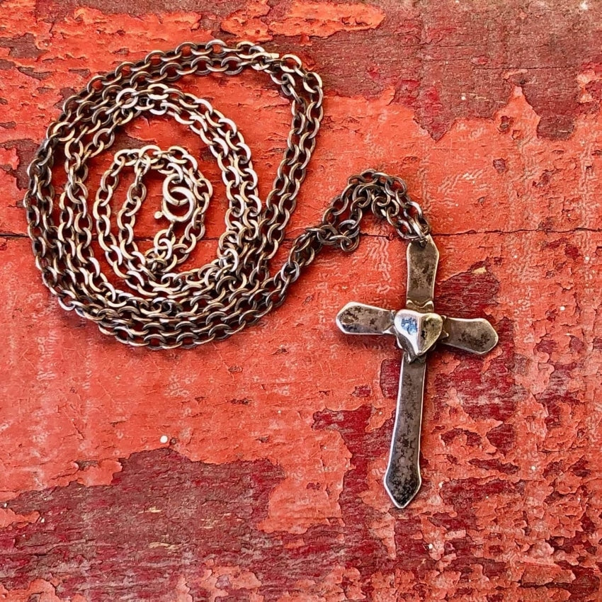 Sterling Silver Holy Cross Necklace W. M. Specht Yourgreatfinds