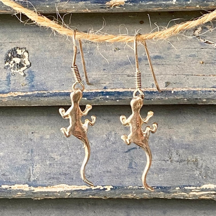 Sterling Silver Lizard Pierced Earrings Yourgreatfinds