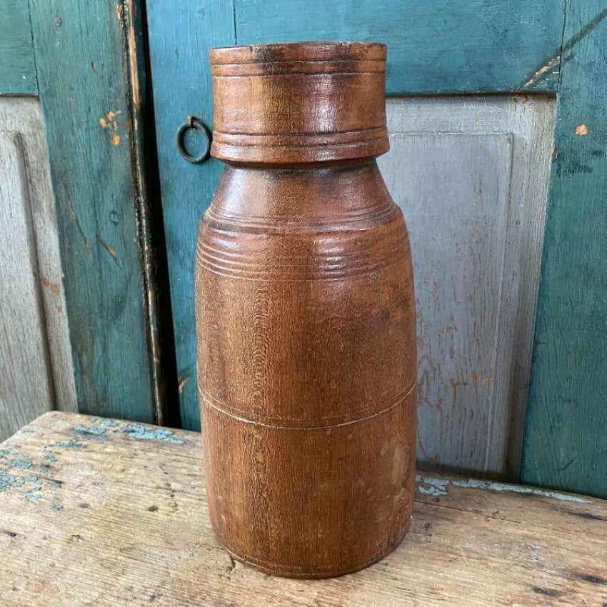 Tall Antique Turned Wood Treen Vase Yourgreatfinds