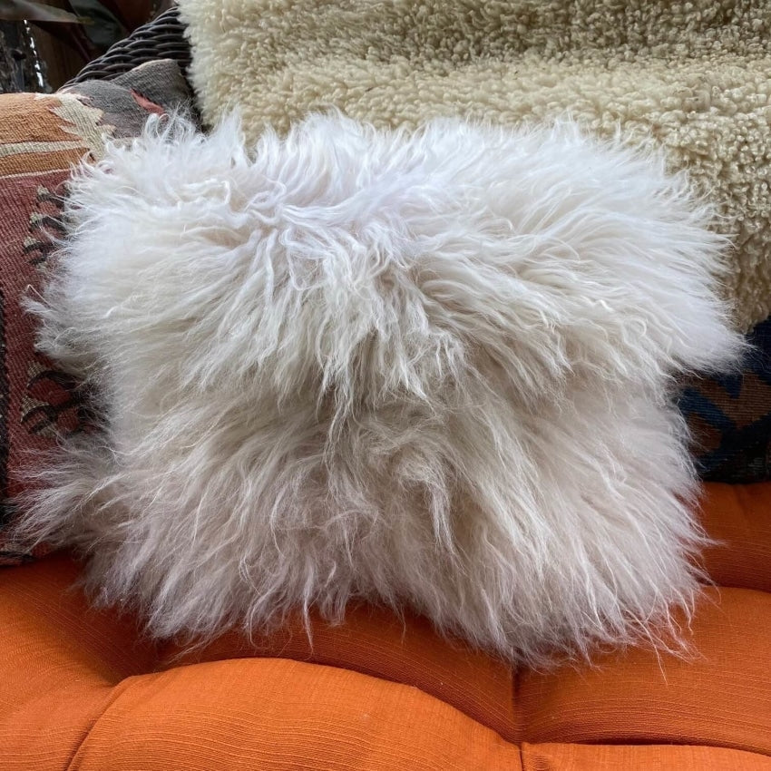 Tibetan Sheepskin Throw Pillow West Elm Yourgreatfinds