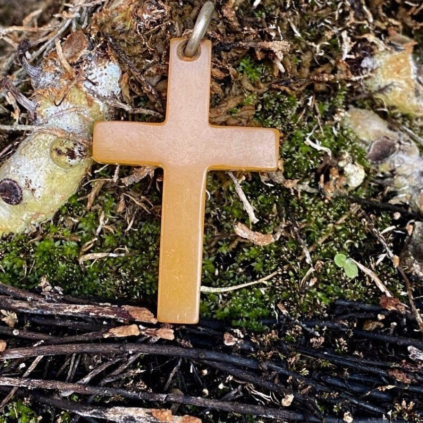 Vintage Bakelite Holy Cross Pendant Yourgreatfinds