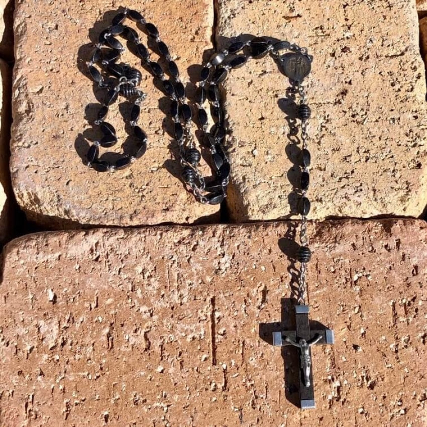 Vintage French Wooden Catholic Rosary Yourgreatfinds