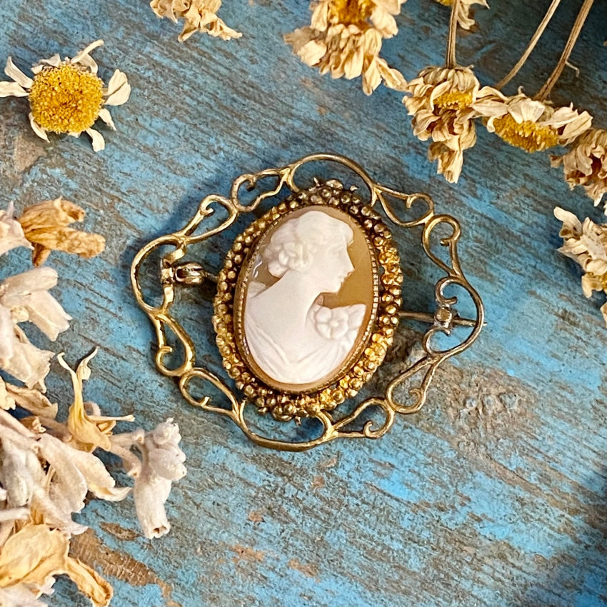 Victorian cameo brooch
