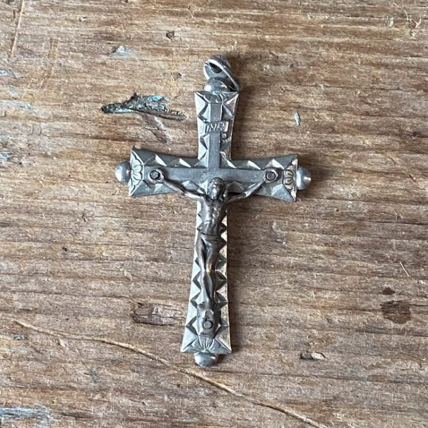Vintage Italian Silver Crucifix Pendant Yourgreatfinds