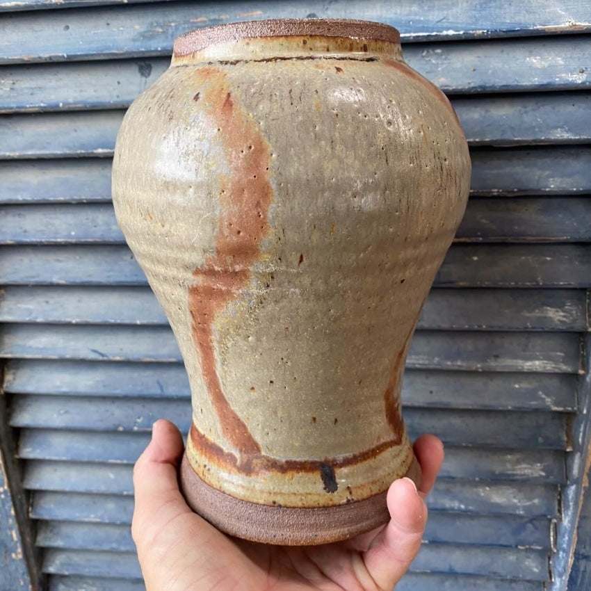 Vintage Mid-Century Studio Stoneware Pottery Vase Yourgreatfinds