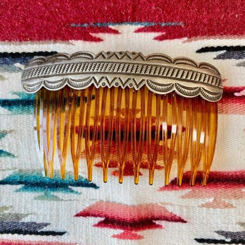 Vintage Navajo Sterling Silver Hair Comb Yourgreatfinds