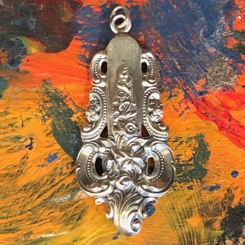 Vintage Solid Sterling Silver Spoon Pendant Yourgreatfinds