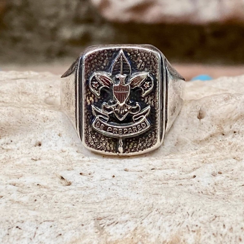 Vintage Sterling Silver Boy Scouts Ring Size 6 Yourgreatfinds