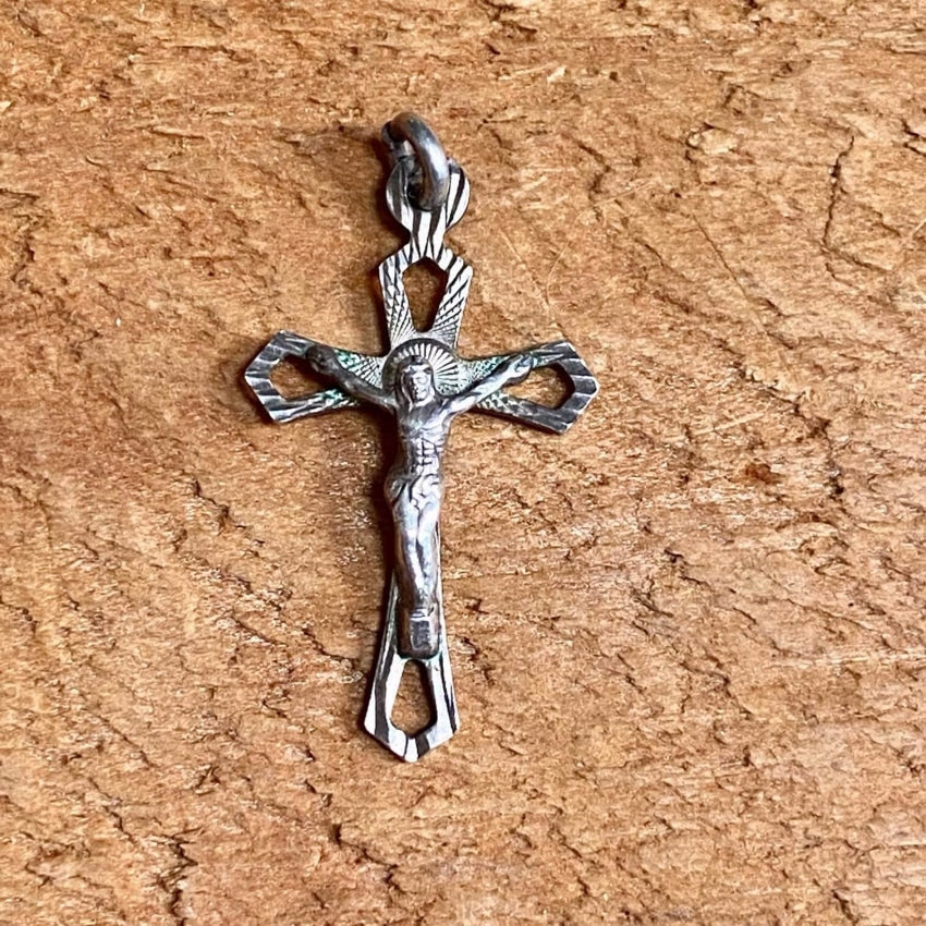 Vintage Sterling Silver Crucifix Pendant Yourgreatfinds