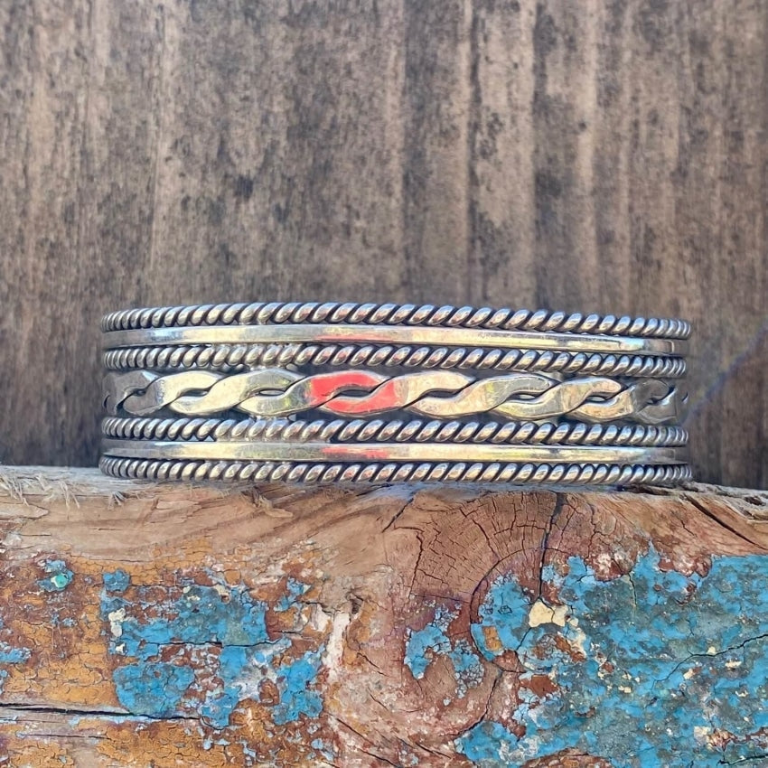 Vintage Sterling Silver Multi-Cuff Bracelet Mexico Yourgreatfinds