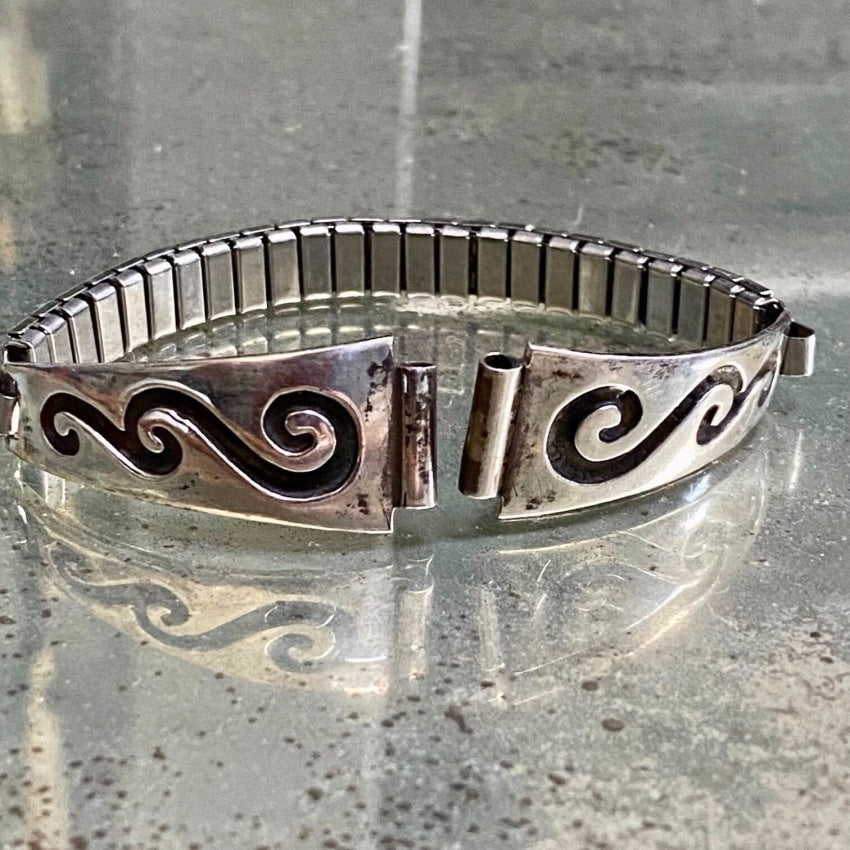 Vintage Tommy Singer Navajo Sterling Silver Watch Band Yourgreatfinds